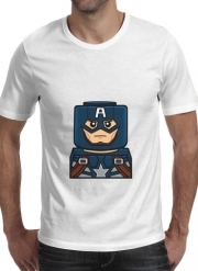 T-Shirt Manche courte cold rond Bricks Captain America