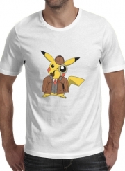 T-Shirt Manche courte cold rond Detective Pikachu x Sherlock