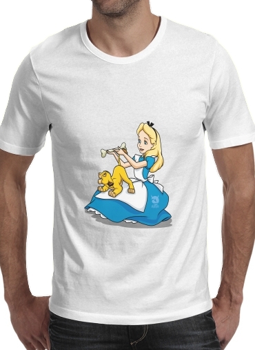 T-Shirt Manche courte cold rond Disney Hangover Alice and Simba