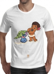 T-Shirt Manche courte cold rond Disney Hangover Moana and Stich
