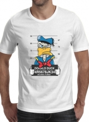 T-Shirt Manche courte cold rond Donald Duck Crazy Jail Prison