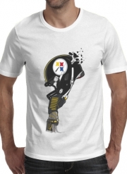 T-Shirt Manche courte cold rond Football Helmets Pittsburgh