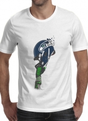 T-Shirt Manche courte cold rond Football Helmets Seattle 