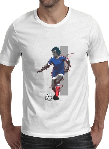 T-Shirt Manche courte cold rond Football Legends: Michel Platini - France