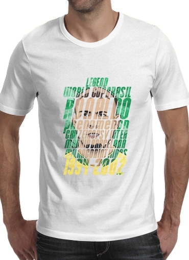 T-Shirt Manche courte cold rond Football Legends: Ronaldo R9 Brasil 