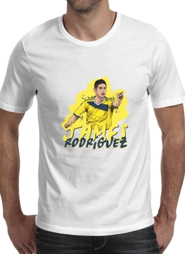 T-Shirt Manche courte cold rond Football Stars: James Rodriguez - Colombia