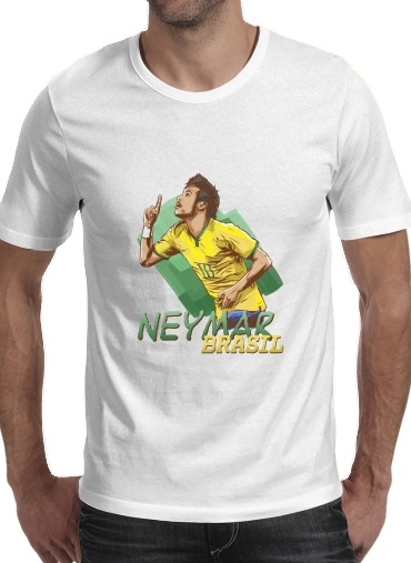 T-Shirt Manche courte cold rond Football Stars: Neymar Jr - Brasil