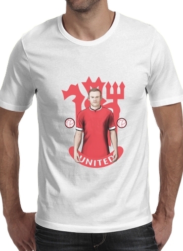 T-Shirt Manche courte cold rond Football Stars: Red Devil Rooney ManU