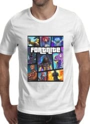 T-Shirt Manche courte cold rond Fortnite - Battle Royale Art Feat GTA