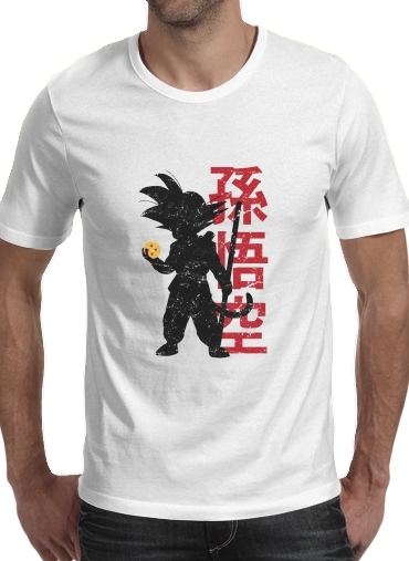 T-Shirt Manche courte cold rond Goku silouette