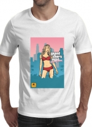 T-Shirt Manche courte cold rond GTA collection: Bikini Girl Miami Beach