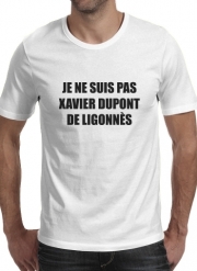 T-Shirt Manche courte cold rond Je ne suis pas Xavier Dupont De Ligonnes - Nom du criminel modifiable