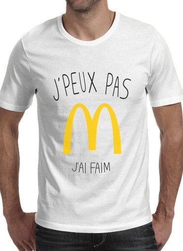 T-Shirt Manche courte cold rond Je peux pas jai faim McDonalds