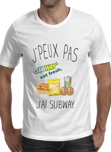 T-Shirt Manche courte cold rond Je peux pas j'ai subway