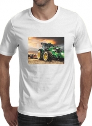 T-Shirt Manche courte cold rond John Deer Tracteur vert
