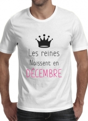 T-Shirt Manche courte cold rond Les reines naissent en décembre