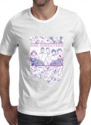 T-Shirt Manche courte cold rond One Direction 1D Music Stars