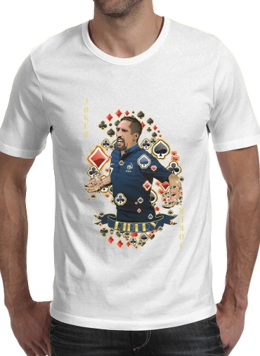 T-Shirt Manche courte cold rond Poker: Franck Ribery as The Joker