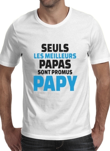 T-Shirt Manche courte cold rond Seuls les meilleurs papas sont promus papy