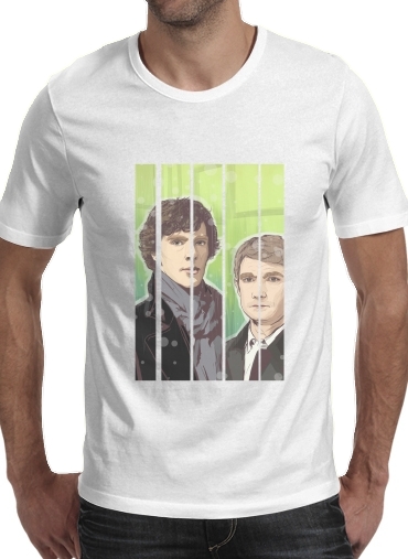 T-Shirt Manche courte cold rond Sherlock and Watson