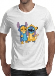 T-Shirt Manche courte cold rond Simba X Stitch best friends