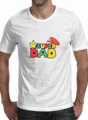 T-Shirt Manche courte cold rond Super Dad Mario humour