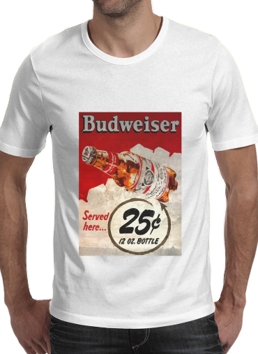 T-Shirt Manche courte cold rond Vintage Budweiser