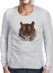 T-Shirt homme manche longue Abstract Tiger