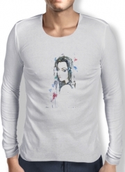 T-Shirt homme manche longue Amy Lee Evanescence watercolor art