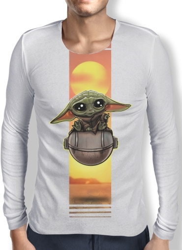T-Shirt homme manche longue Baby Yoda