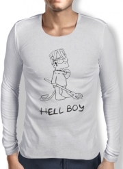 T-Shirt homme manche longue Bart Hellboy
