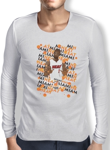 T-Shirt homme manche longue Basketball Stars: Chris Bosh - Miami Heat