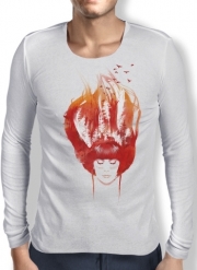 T-Shirt homme manche longue Burning Forest