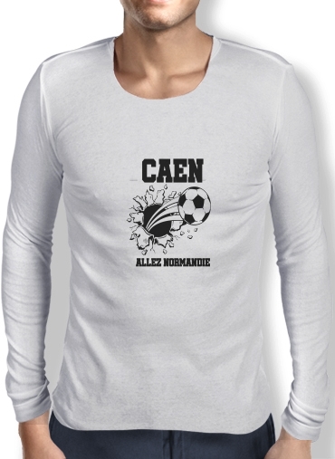 T-Shirt homme manche longue Caen Maillot Football