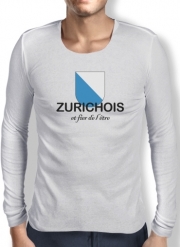 T-Shirt homme manche longue Canton de Zurich