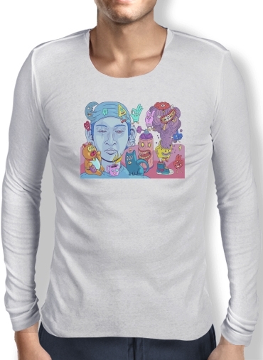 T-Shirt homme manche longue Colorful and creepy creatures