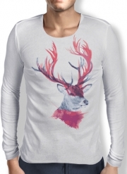 T-Shirt homme manche longue Deer paint
