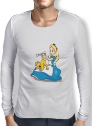 T-Shirt homme manche longue Disney Hangover Alice and Simba