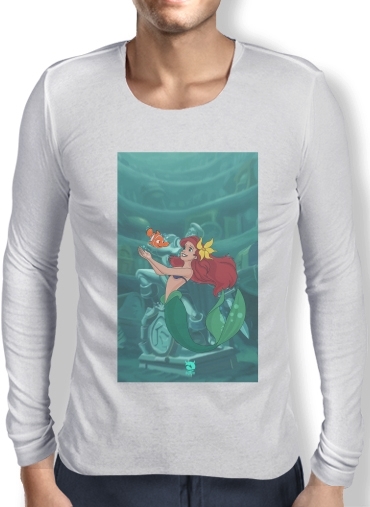 T-Shirt homme manche longue Disney Hangover Ariel and Nemo