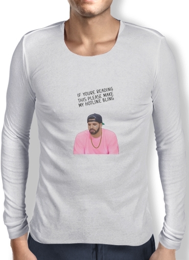 T-Shirt homme manche longue Drake Bling Bling