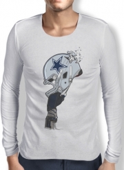 T-Shirt homme manche longue Football Helmets Dallas