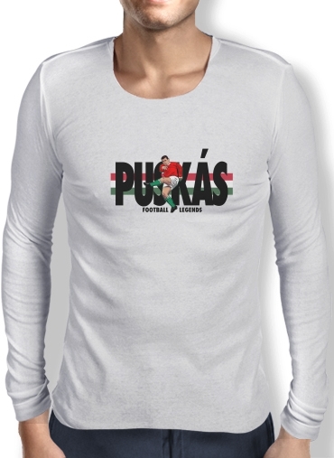 T-Shirt homme manche longue Football Legends: Ferenc Puskás - Hungary