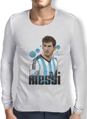 T-Shirt homme manche longue Lionel Messi - Argentine