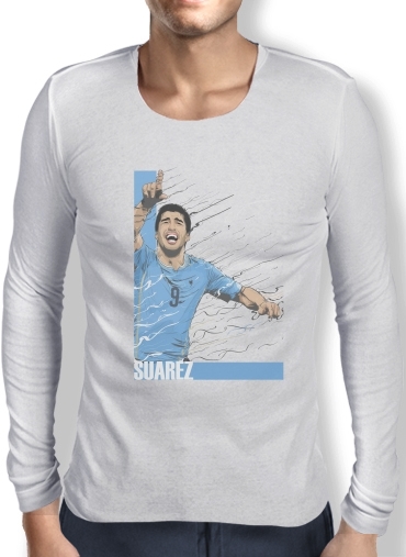 T-Shirt homme manche longue Football Stars: Luis Suarez - Uruguay