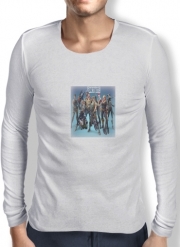 T-Shirt homme manche longue Fortnite Artwork avec skins et armes