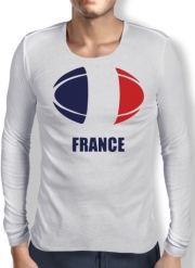 T-Shirt homme manche longue france Rugby