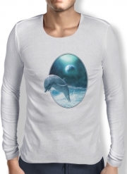 T-Shirt homme manche longue Freedom Of Dolphins