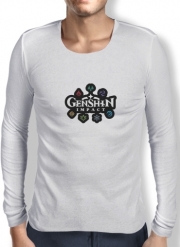 T-Shirt homme manche longue Genshin impact elements