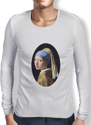 T-Shirt homme manche longue Girl with a Pearl Earring