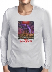 T-Shirt homme manche longue Godzilla War Machine